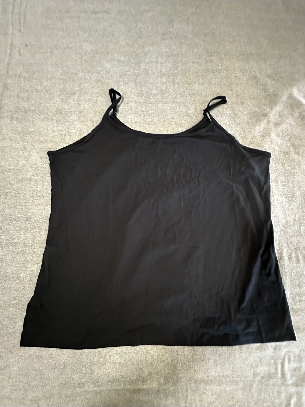 Lands' End Black Women's Spaghetti Strap Camisole